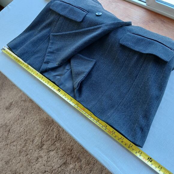 Apostrophe Petite Pinstripe Blazer Jacket 14P women double breasted real pockets - Picture 13 of 15